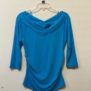 NWT Premise brand teal blouse. Sz. M